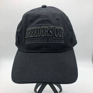 Breeders Cup Hat Ball Cap Black Unisex Churchill Downs Horse Racing OSFM NEW